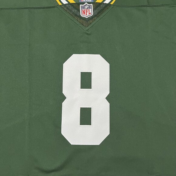 Green Bay Packers #8 Josh Jacobs Green Jersey Size L - Picture 3 of 6